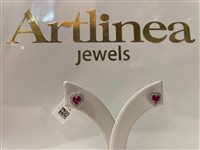 Orecchini Artlinea Donna in Oro bianco Rubino OD213/RU-LB - OD213/RU-LB